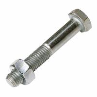 M16 x 80 Plated High Tensile Bolt & Nut (Pk 10)