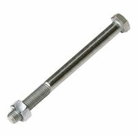 M16 x 150 Plated High Tensile Bolt & Nut (Pk 5)