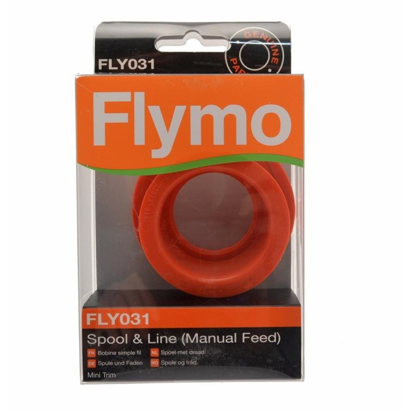 FLY031 FlymoMiniTrim Manual Flymo Genuine Part Number 5131060906 Single Strimmer Spool and Line and McCulloch MT21 2003+ 