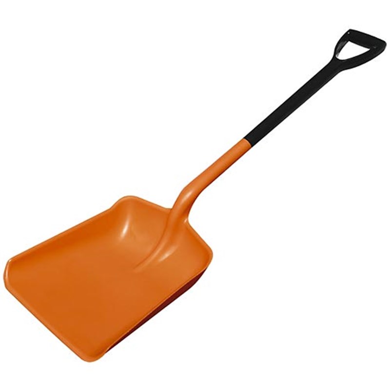 Orange Plastic Shovel (D-Handle)