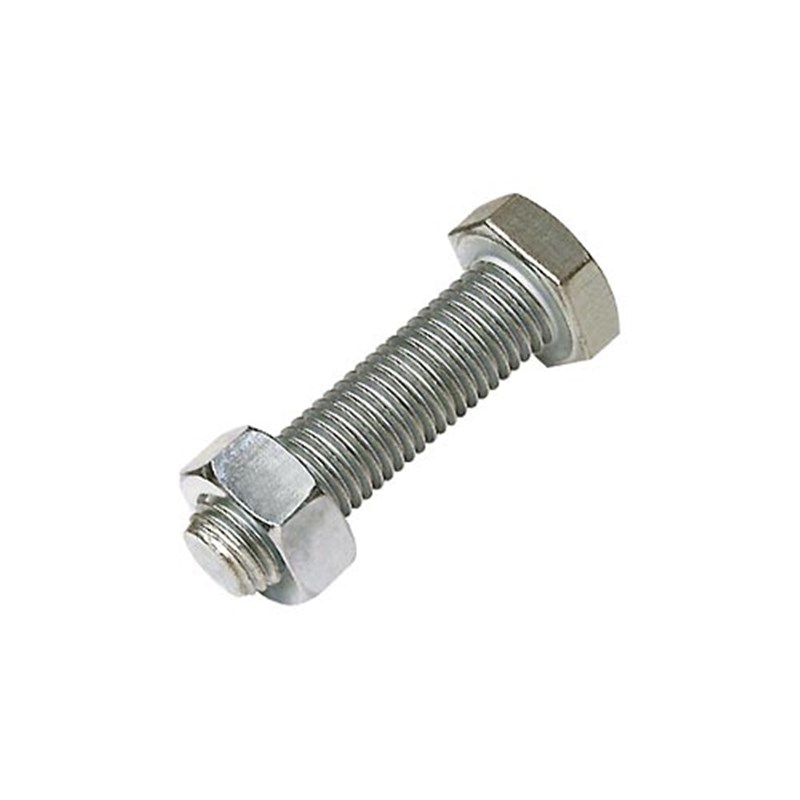 M10 x 40 Plated High Tensile Set Screw and Nut