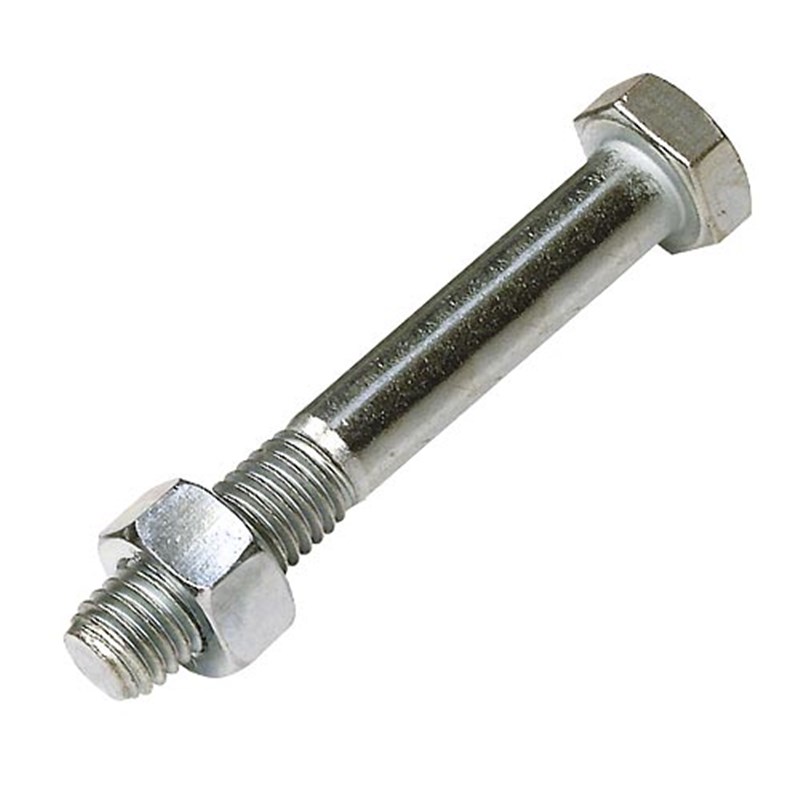 M12 x 80 Plated High Tensile Bolt & Nut (Pk 10)