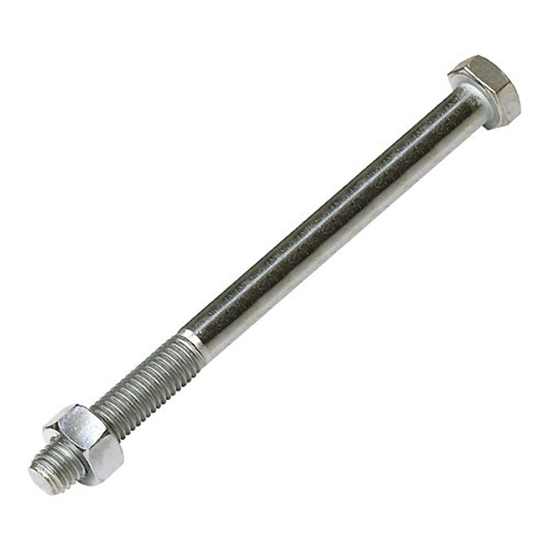 M12 x 150 Plated High Tensile Bolt & Nut
