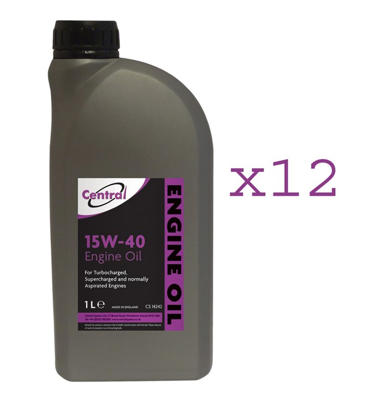 Central Spares, 15W-40 Engine Oil - 1Ltr