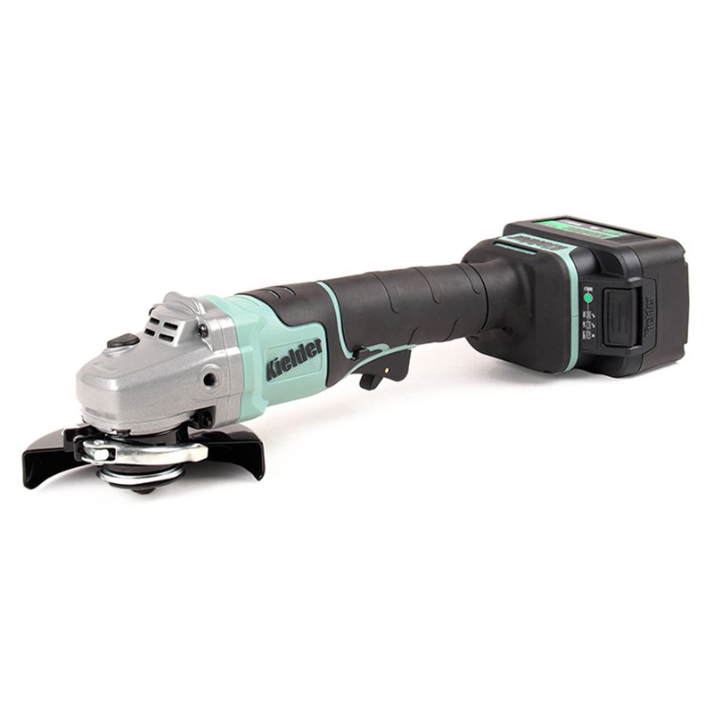 Kielder KWT-013-02 4.1/2” 18V Brushless Angle Grinder with 2 x 5.0Ah Li-ion Batteries, Battery Charger & Carry Case