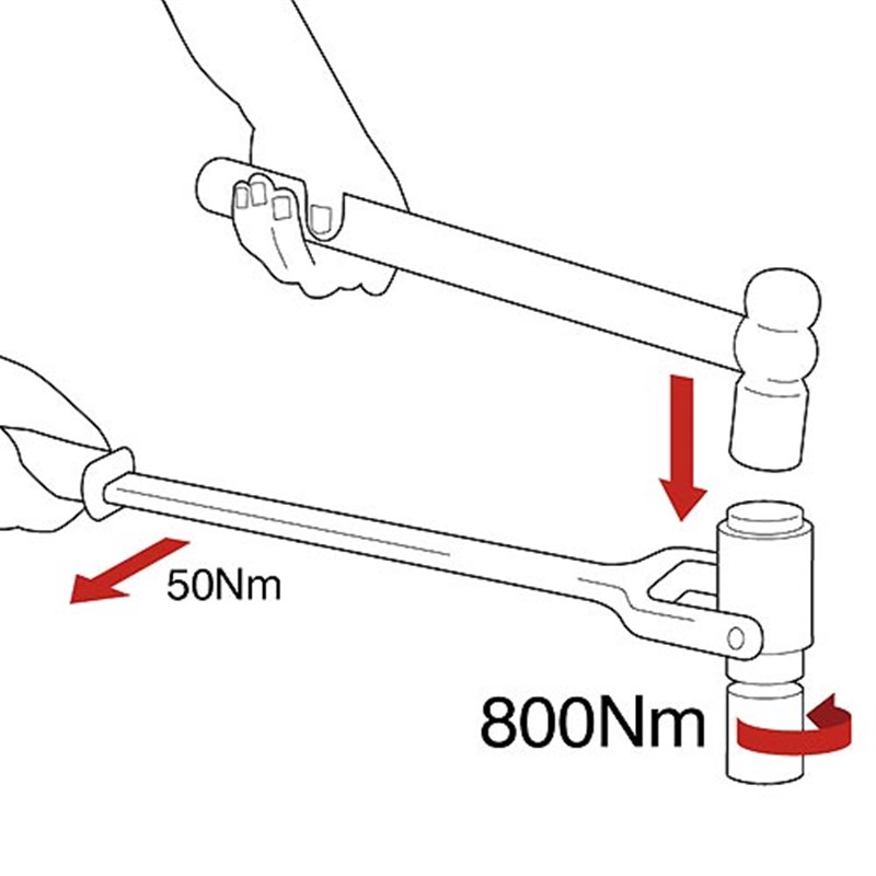 1/2" Drive 400mm Hand Impact Wrench