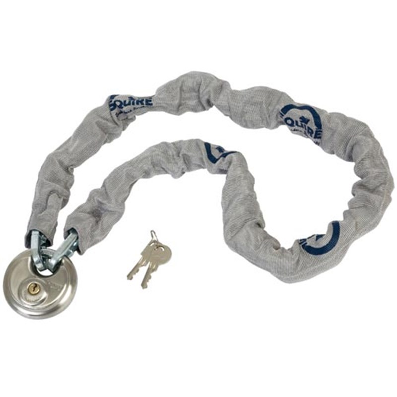 Squire 8mm x 1200mm Security Lock and Chain Kit