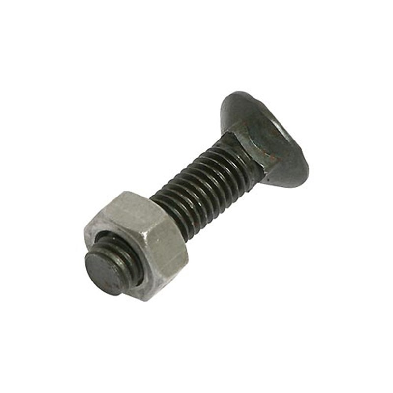 M10 x 40 Plated High Tensile Plough Bolt & Nut
