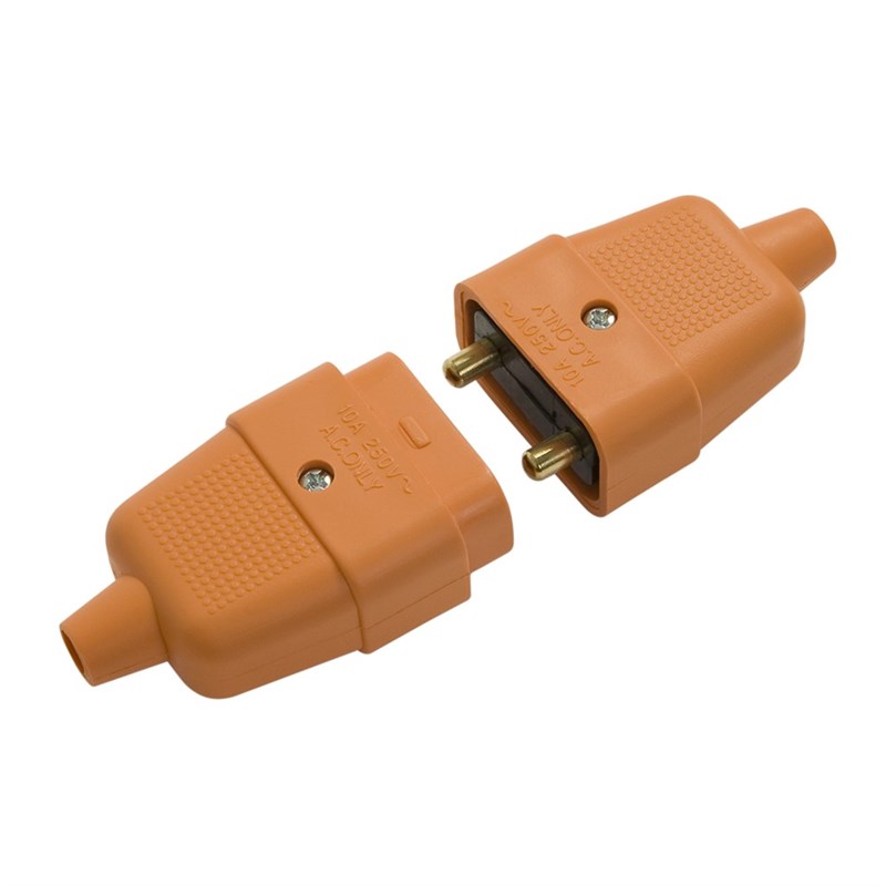 2-Pin Connector Plug (Orange)