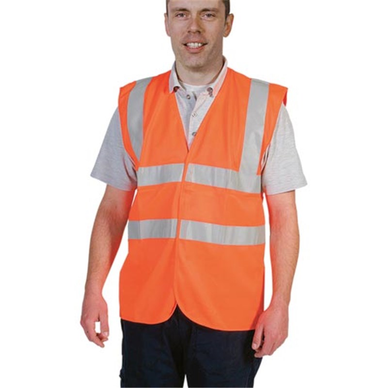 Hi-Vis Vest, Orange, Large/X Large