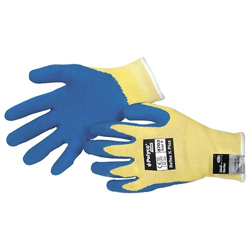 Reflex-K Plus (Kevlar) Cut Resistant Gloves, Size 9
