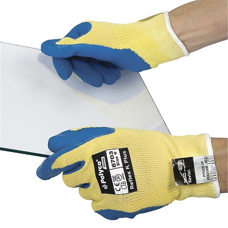 Reflex-K Plus (Kevlar) Cut Resistant Gloves, Size 9