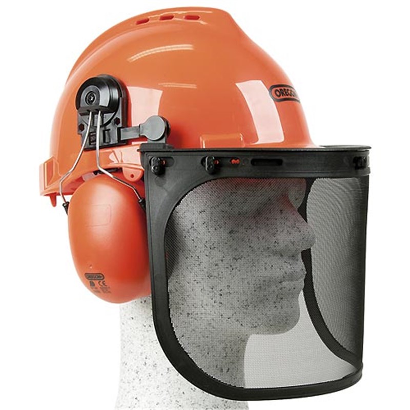 Oregon Forestry Helmet c/w Metal Mesh Visor and Ear Defenders