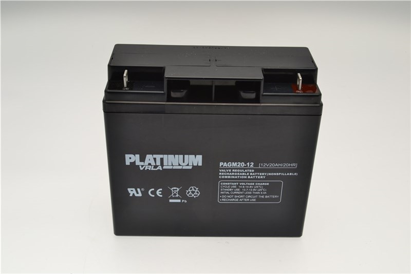 PAGM20-12 Type 12v Platinum Sealed Battery. AHR 20