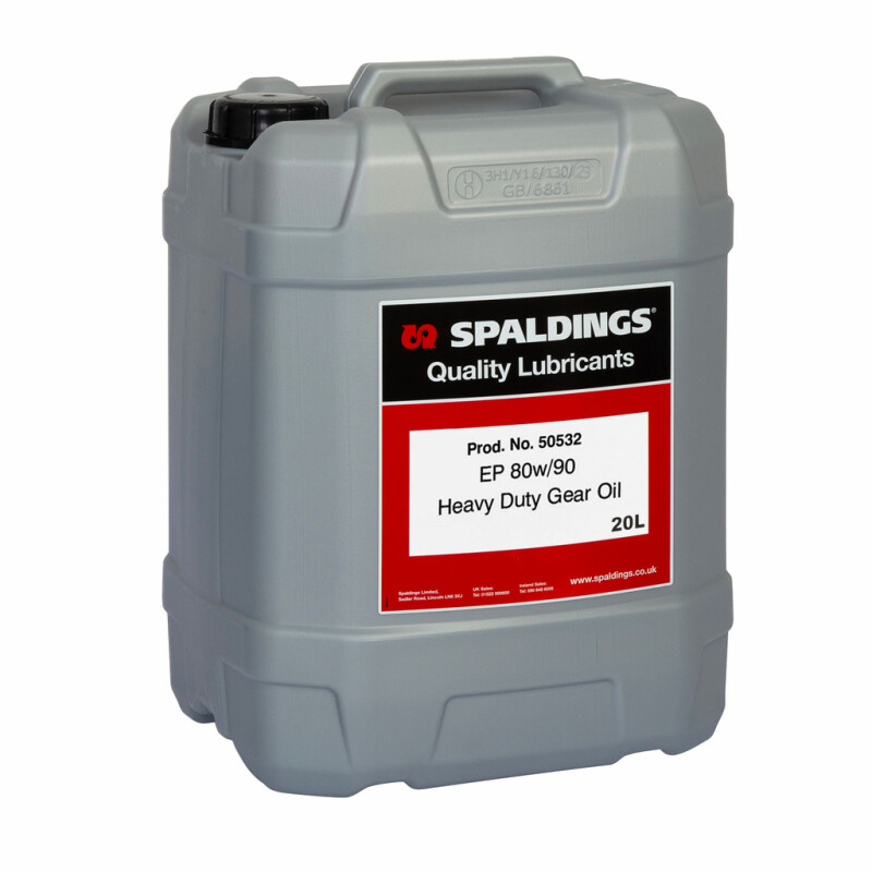 EP 80W-90 Heavy Duty Gear Oil, Now 20 Litres