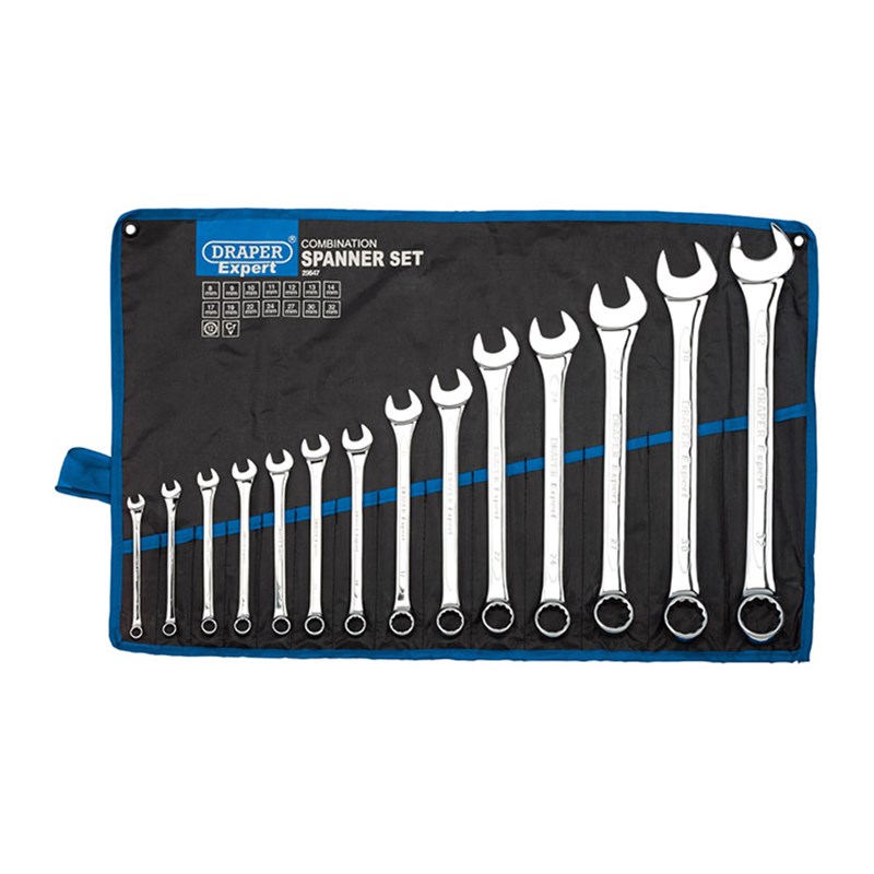 14 Piece Draper Expert Metric Combination Spanner Set (29547)